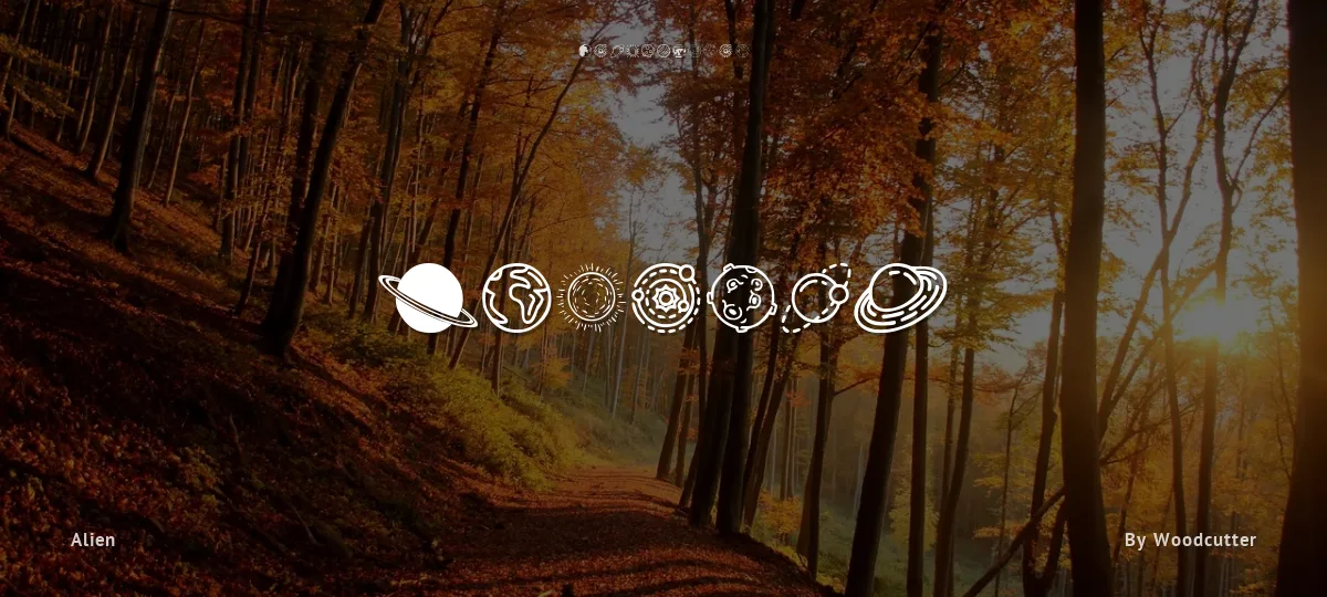 Planets font preview
