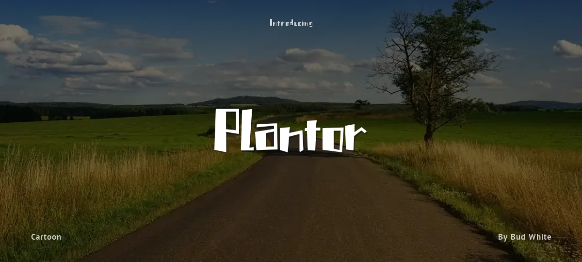 Plantor font preview