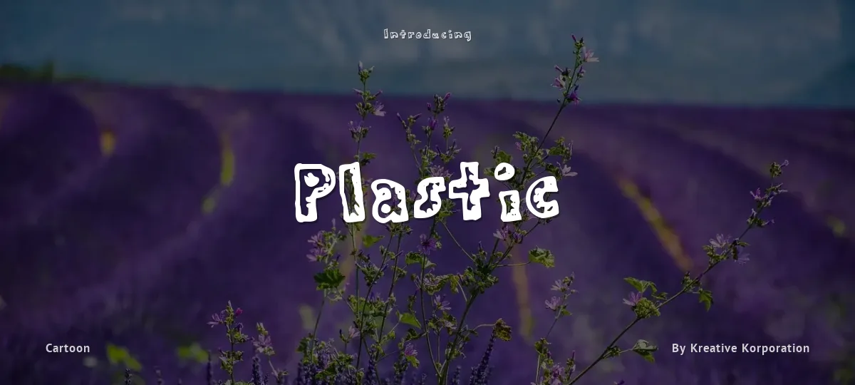 Plastic font preview