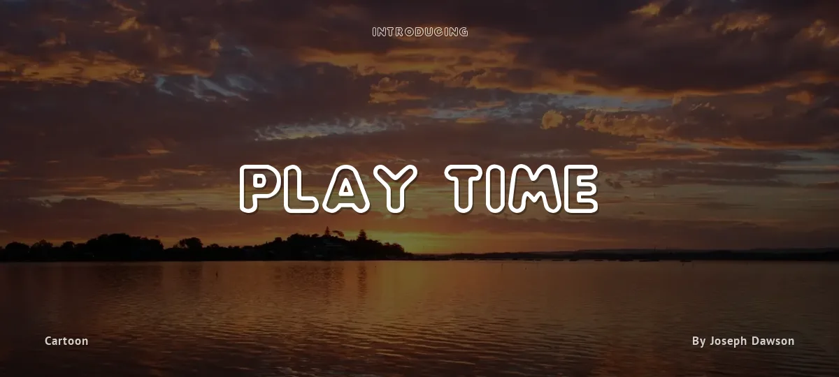 Play Time font preview