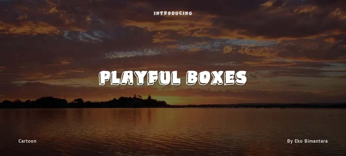 Playful Boxes font preview