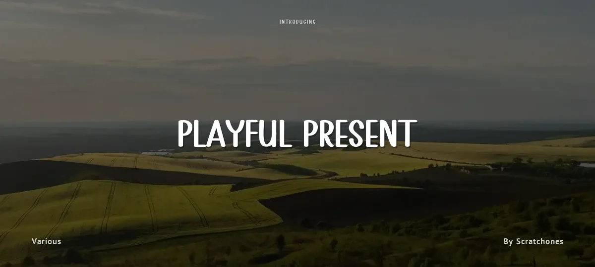 Playful Present font preview