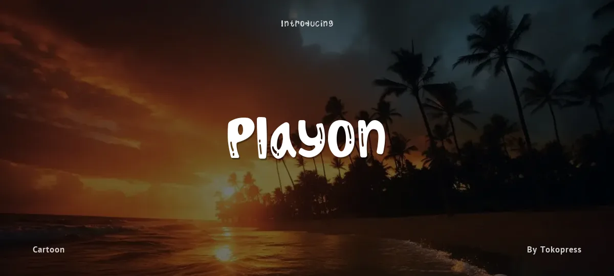 Playon font preview