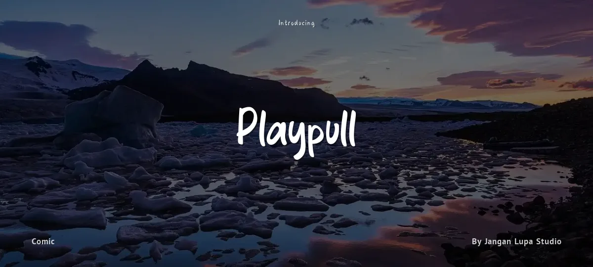 Playpull font preview