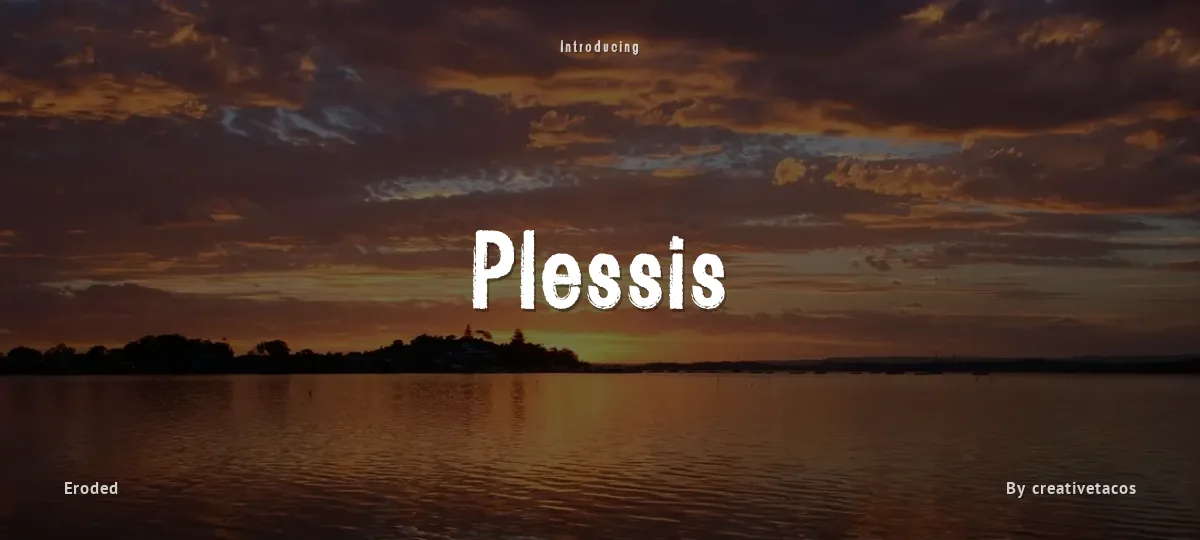 Plessis font preview