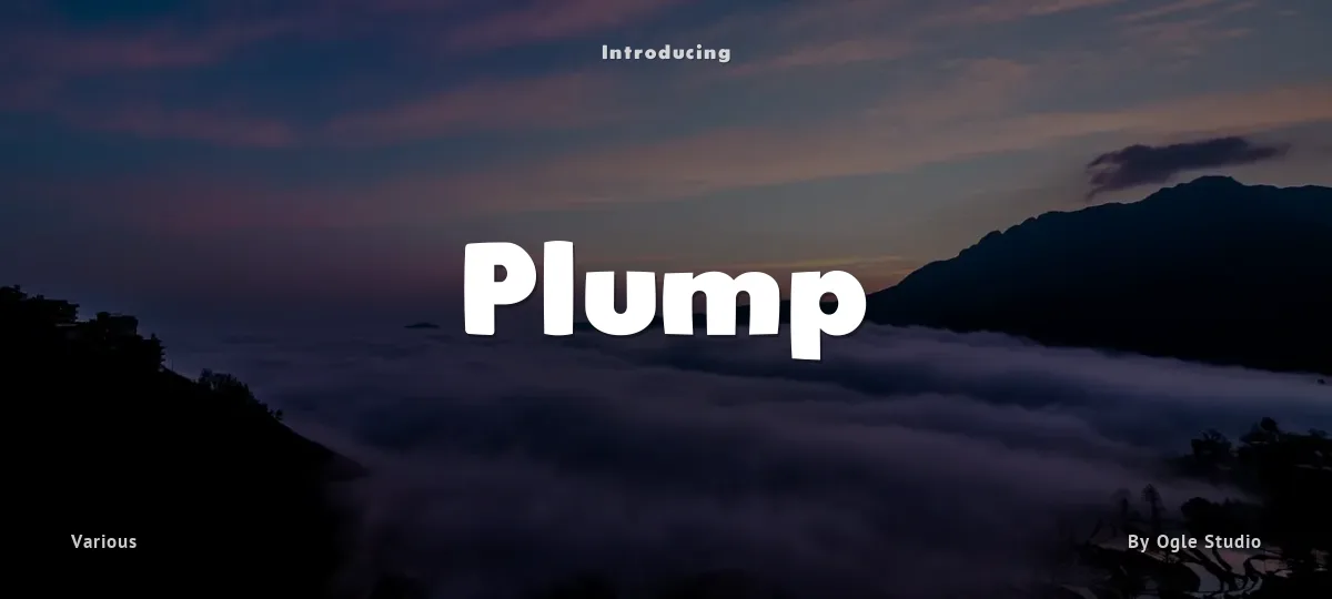 Plump font preview