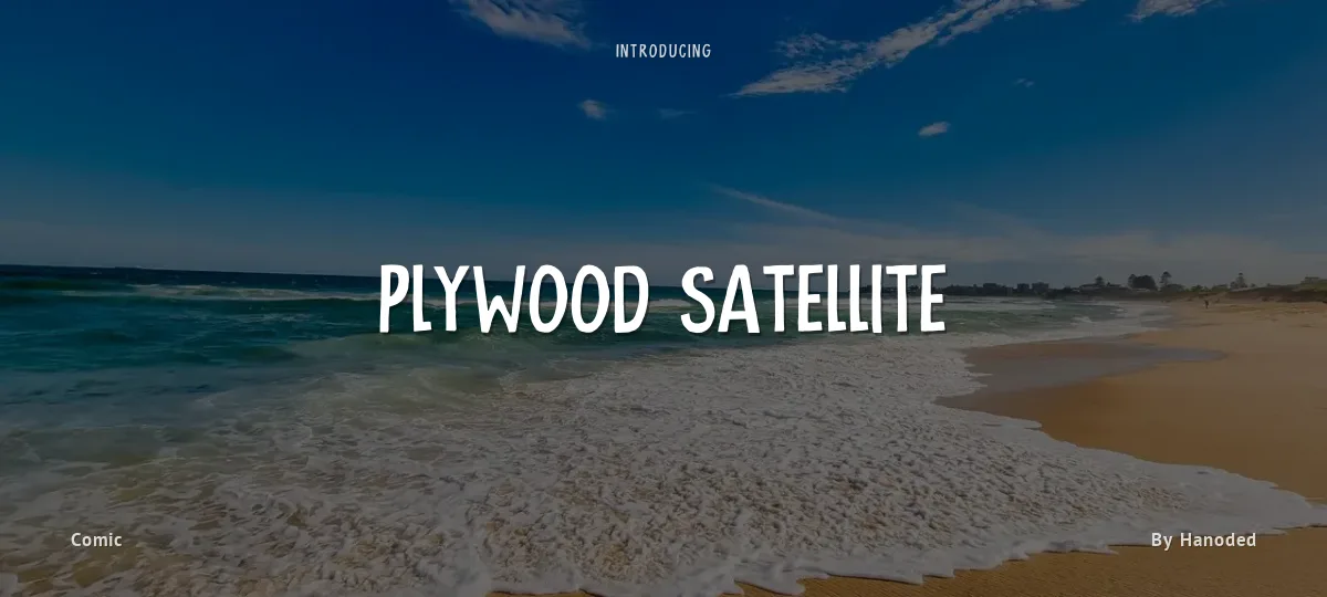 Plywood Satellite font preview