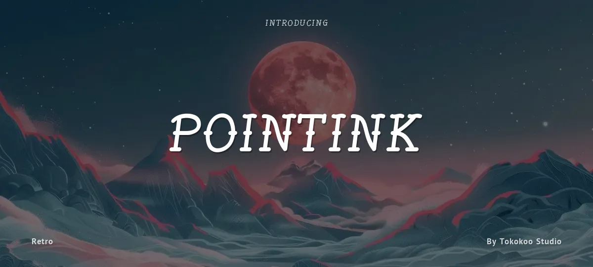 Pointink font preview