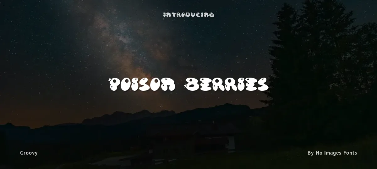 Poison Berries font preview