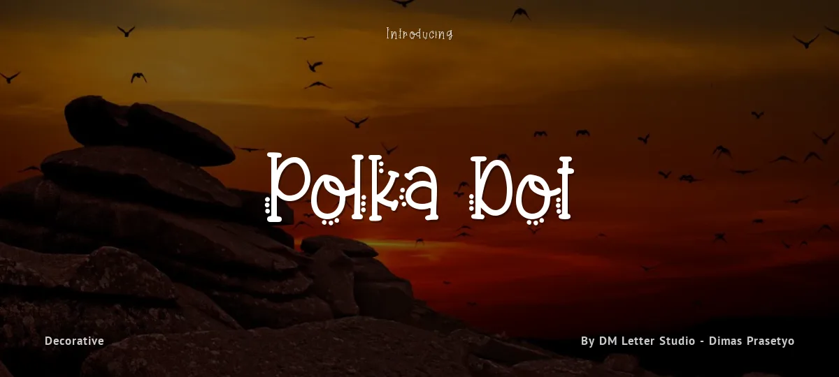 Polka Dot font preview