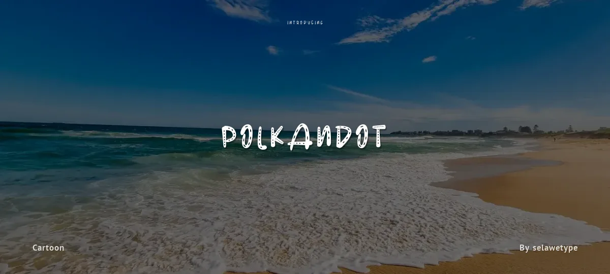 Polkandot font preview