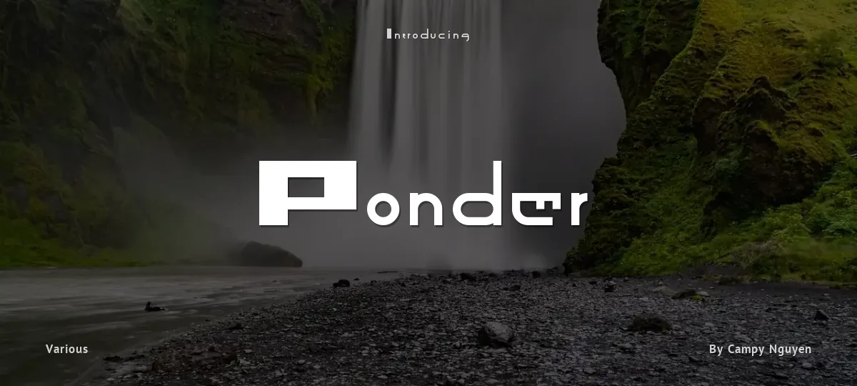 Ponder font preview