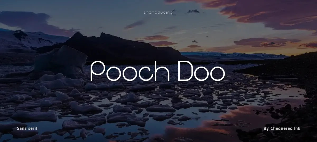 Pooch Doo font preview