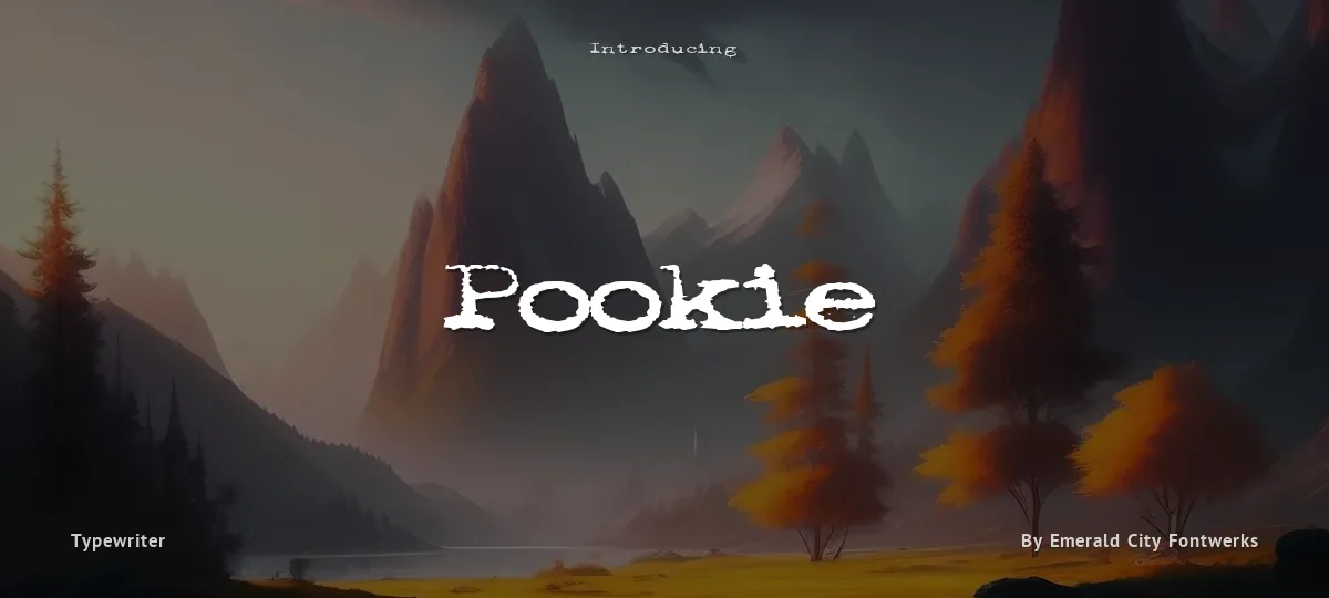 Pookie font preview