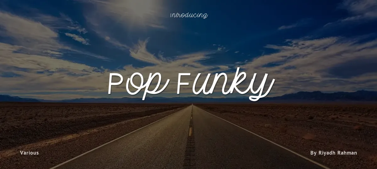 Pop Funky font preview
