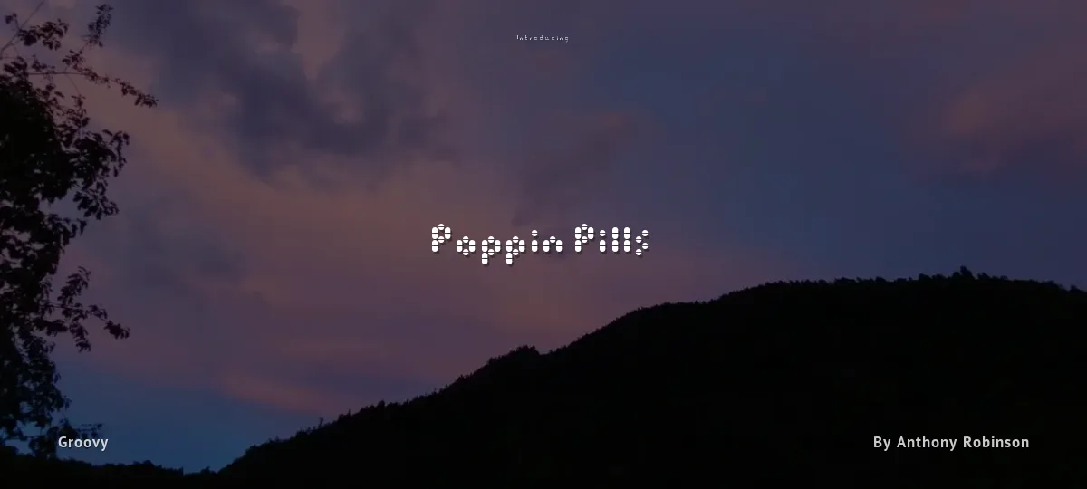Poppin Pills font preview