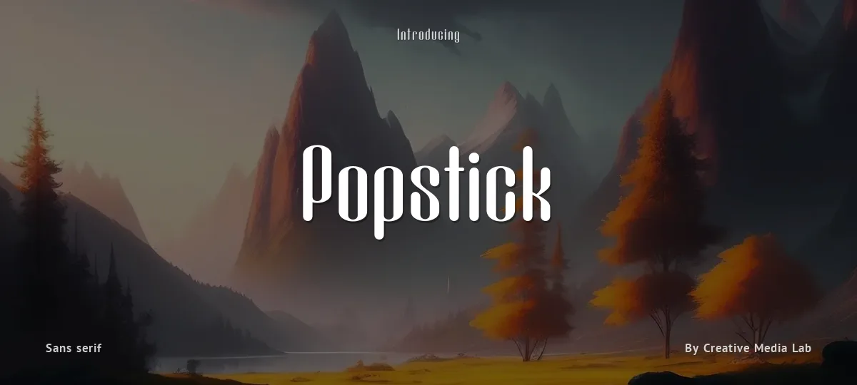 Popstick font preview