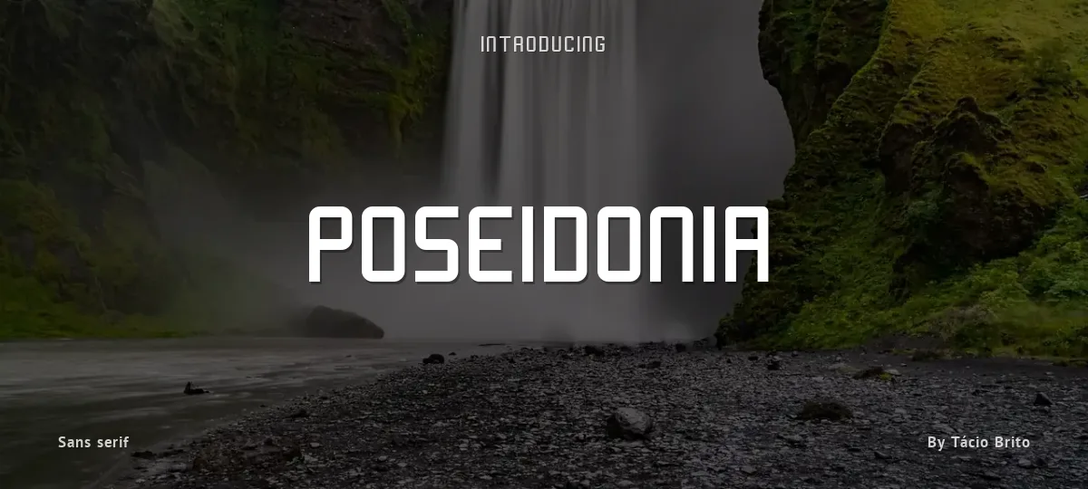 Poseidonia font preview