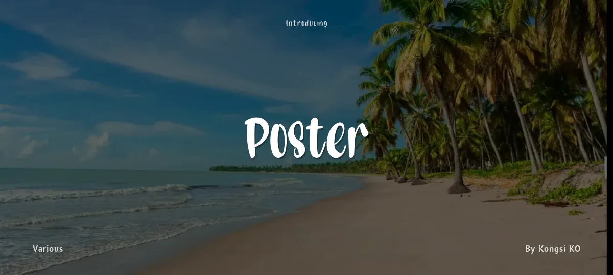 Poster font preview