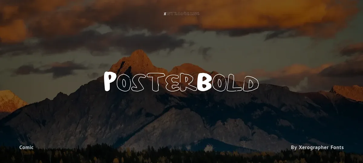 PosterBold font preview
