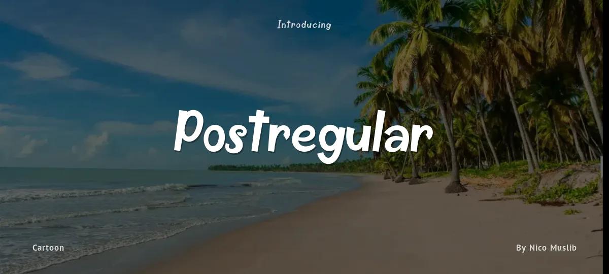 Postregular font preview