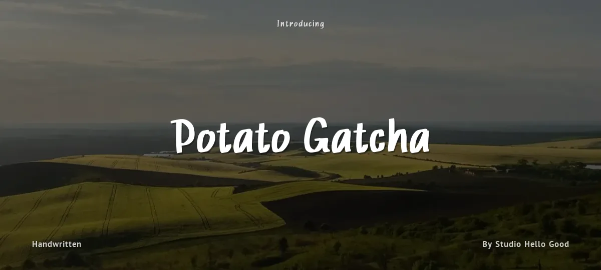Potato Gatcha font preview