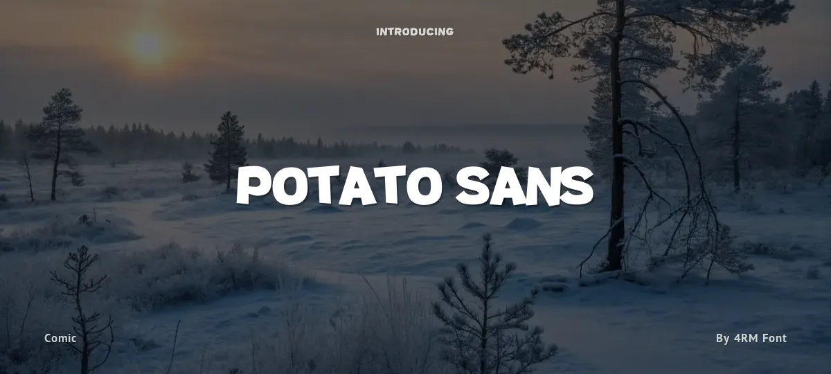Potato Sans font preview