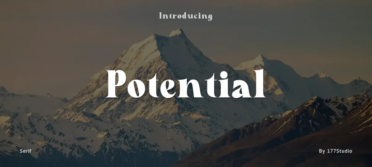 Potential font preview