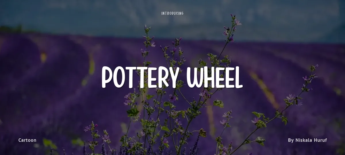 Pottery Wheel font preview