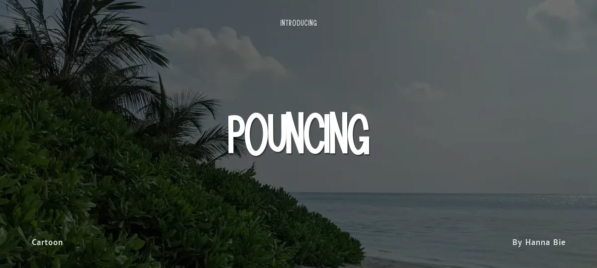 Pouncing font preview