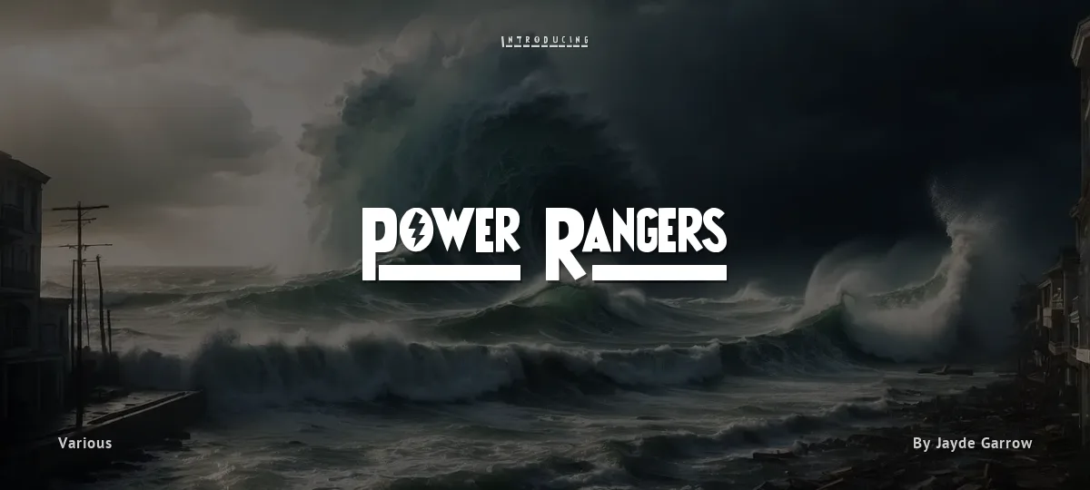 Power Rangers font preview