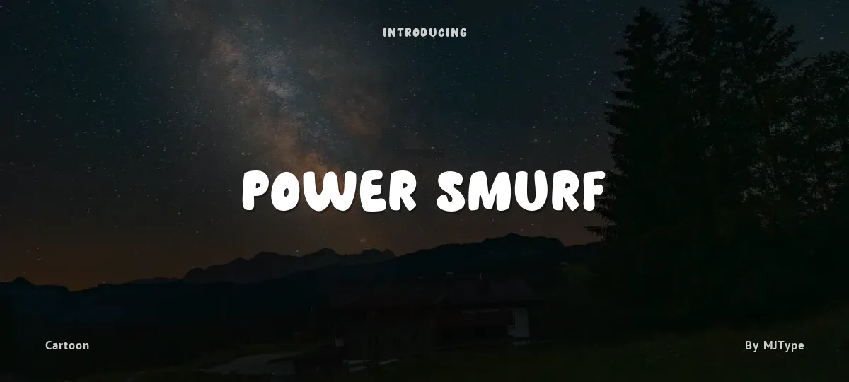 Power Smurf font preview
