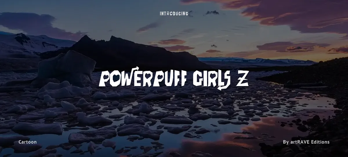 Powerpuff Girls Z font preview