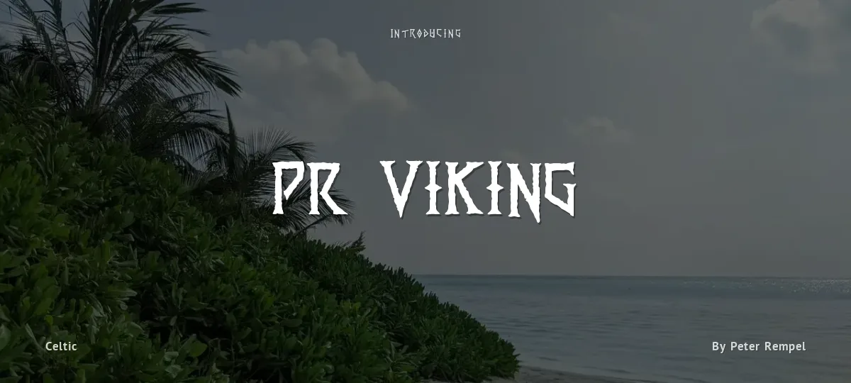 PR Viking font preview