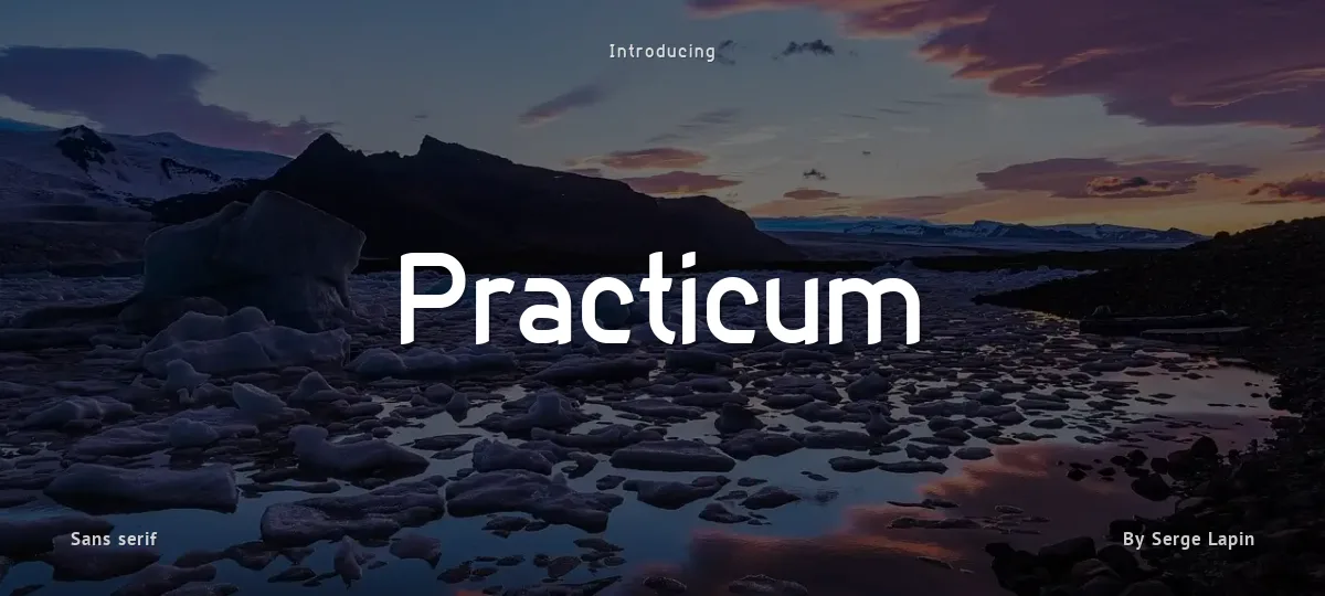 Practicum font preview