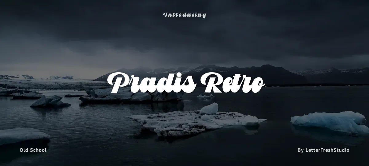 Pradis Retro font preview