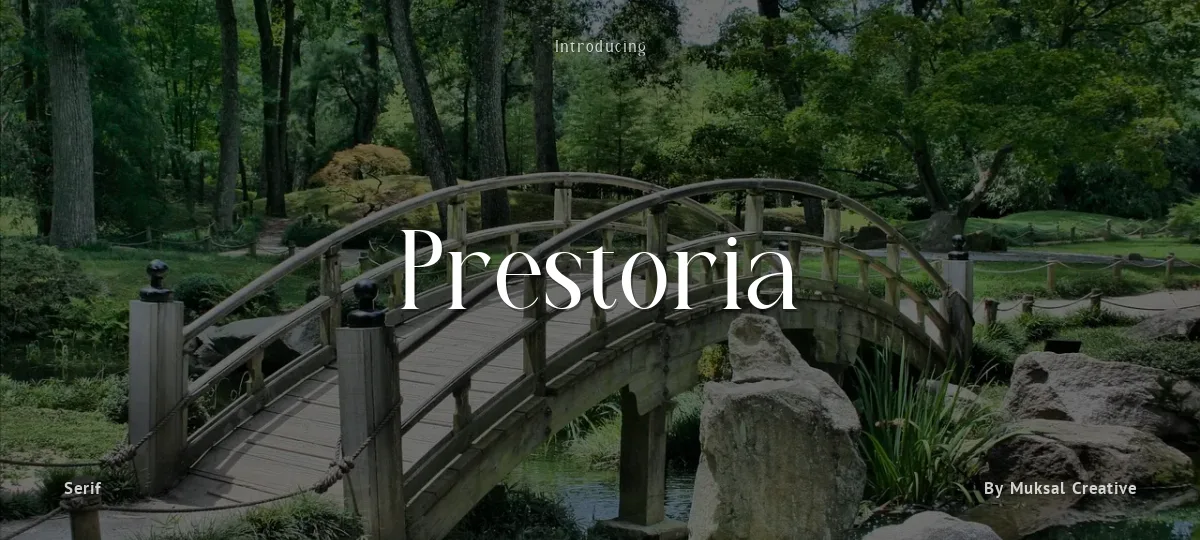 Prestoria font preview