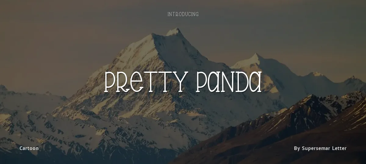 Pretty Panda font preview