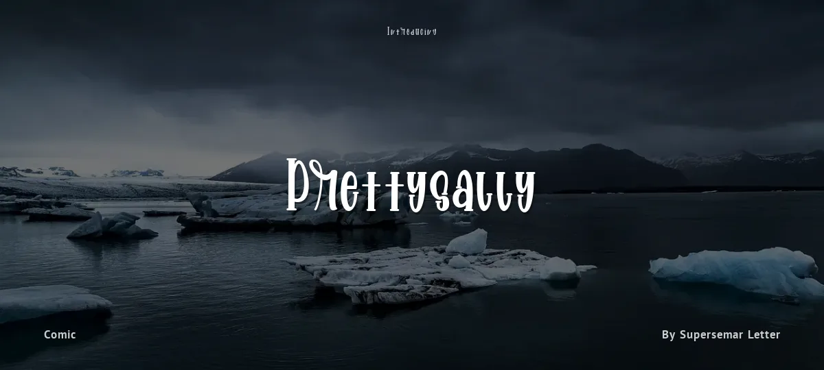 Prettysally font preview