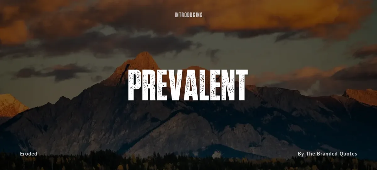 Prevalent font preview