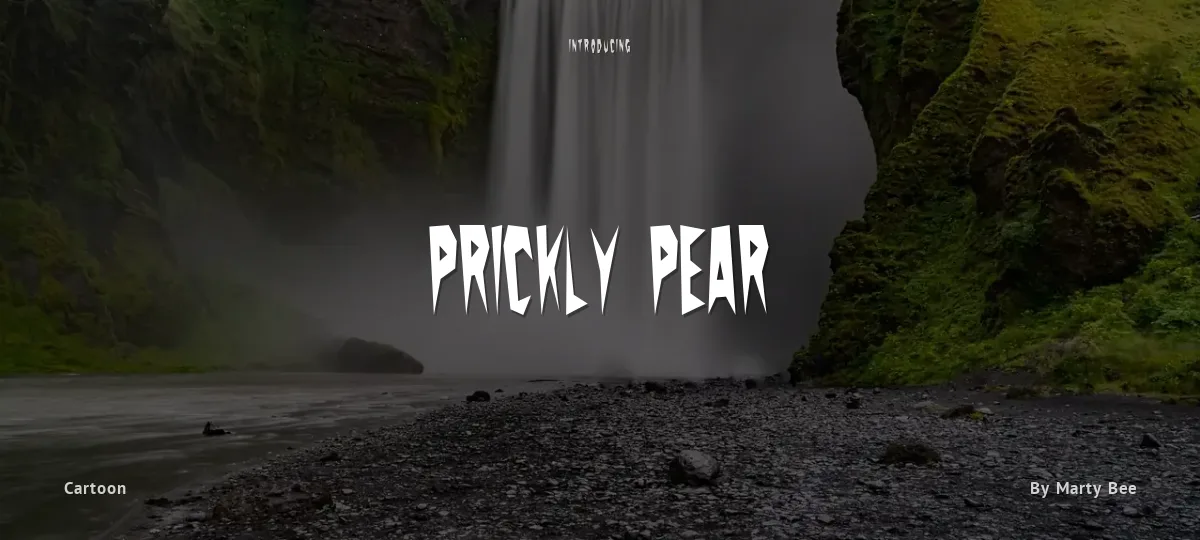 Prickly Pear font preview