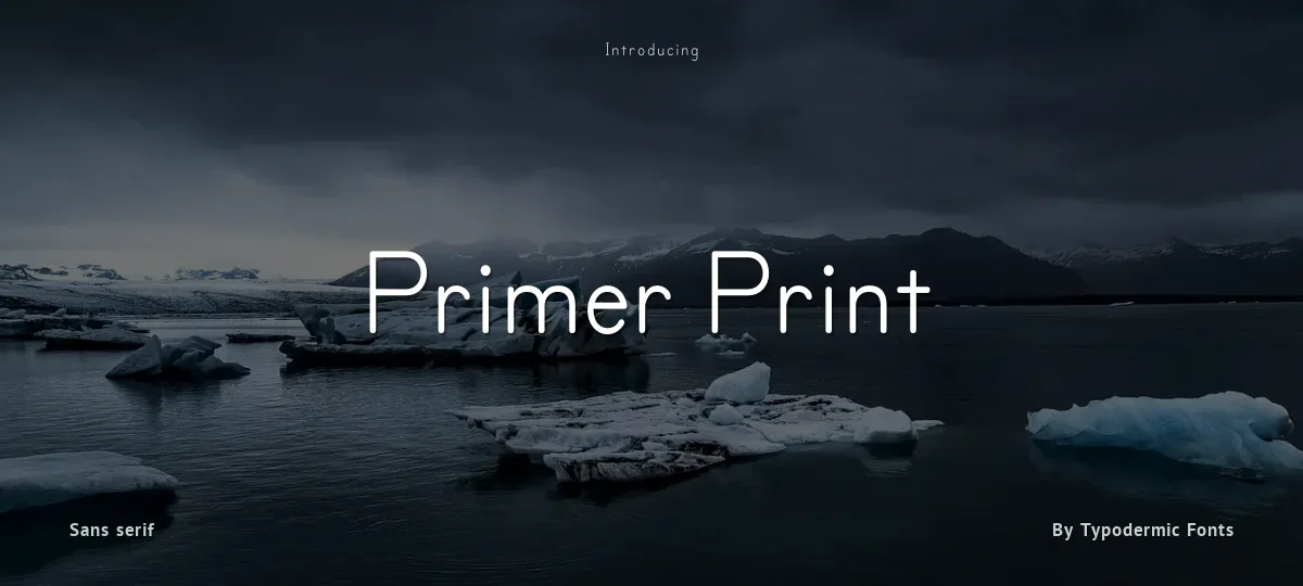 Primer Print font preview
