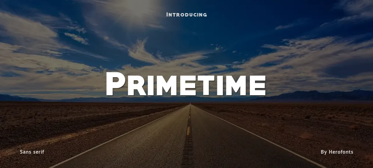 Primetime font preview