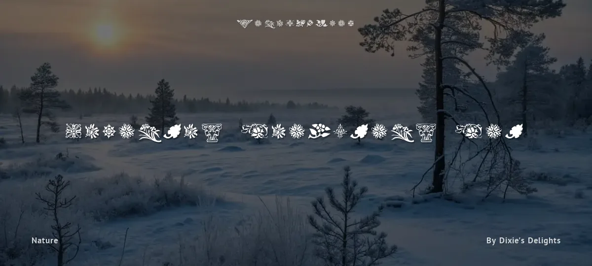 Printers Ornaments One font preview