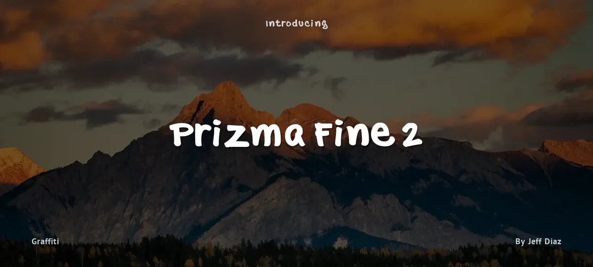 Prizma Fine 2 font preview