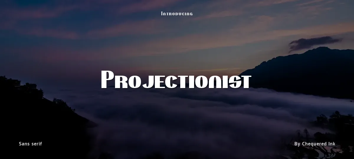 Projectionist font preview