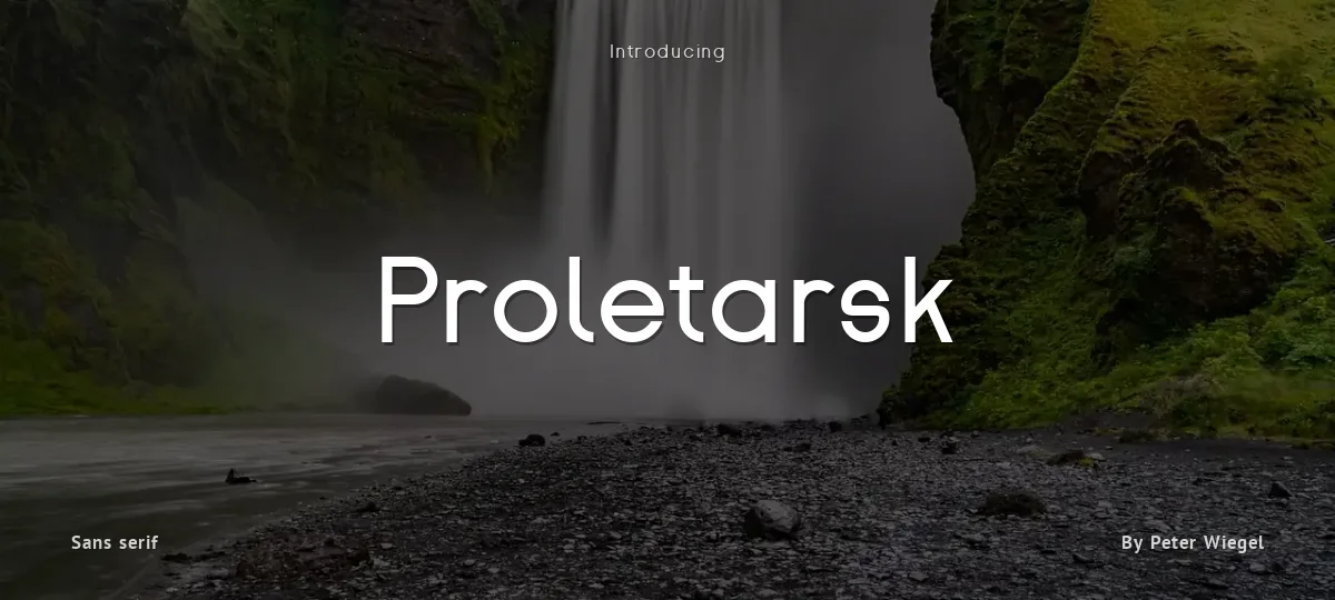 Proletarsk font preview