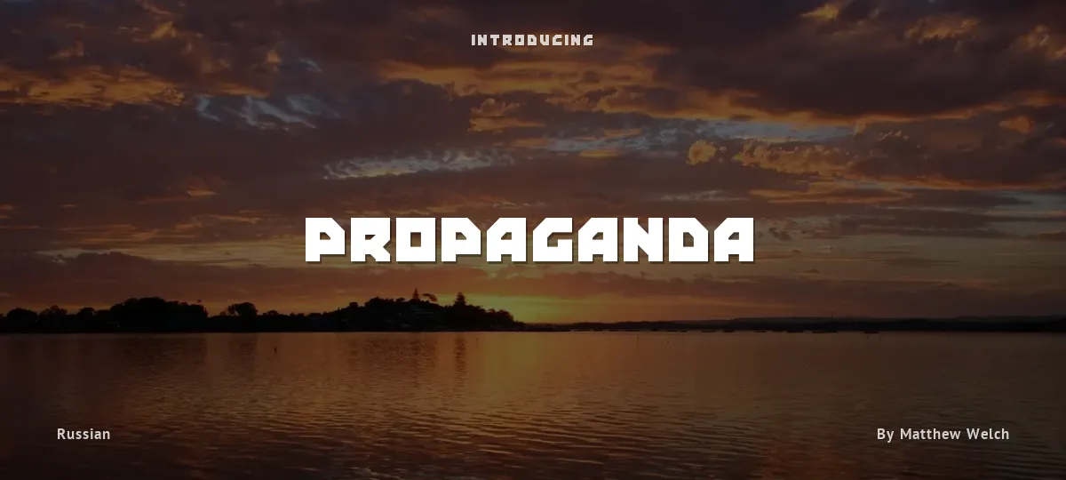 Propaganda font preview