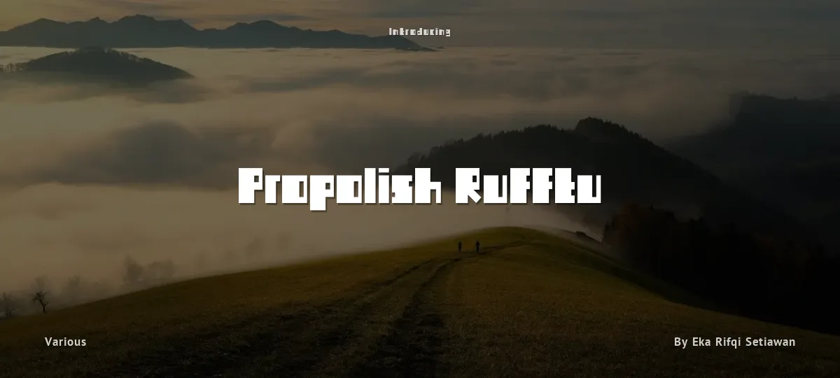 Propolish Rufftu font preview