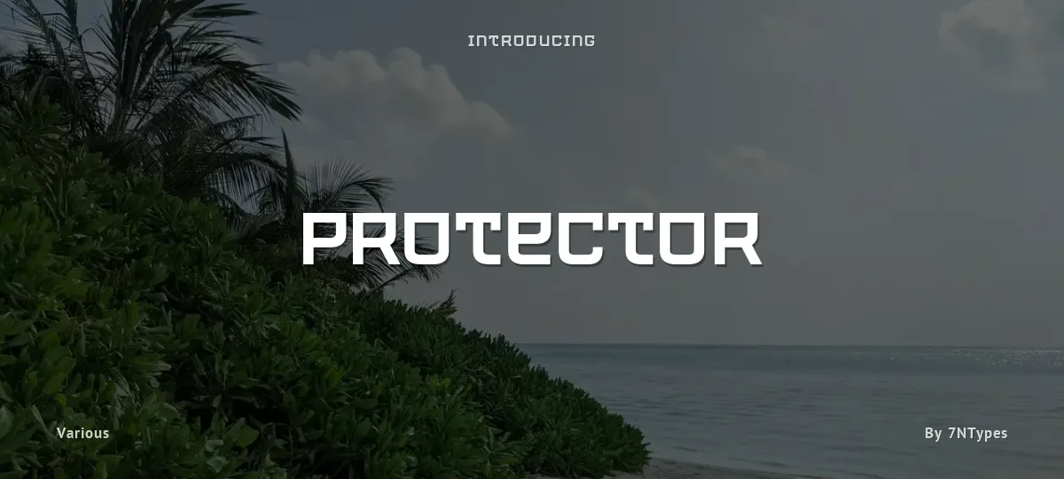Protector font preview